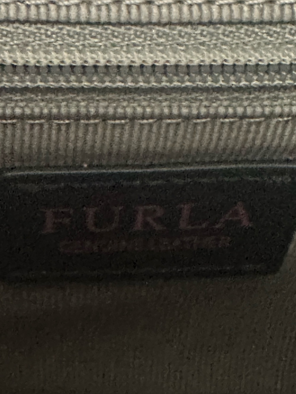 Furla Grey Leather Chain Shoulder Bag - Picture 11 of 11